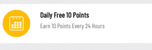 Daily free points on CashPiggy
