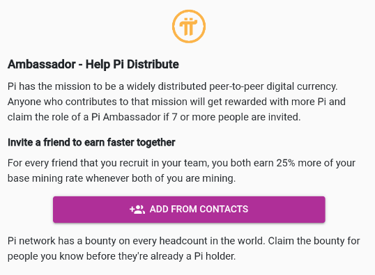 Pi Network ambassador program