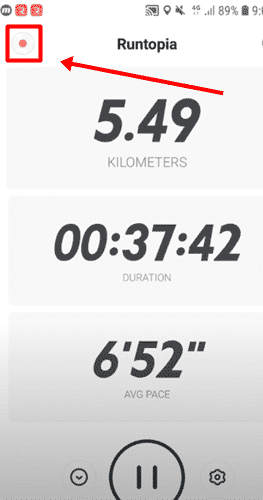 RunTopia step tracker