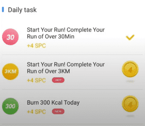 RunTopia daily tasks