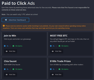 Viewing ads on Fire Faucet