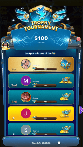 Daily cash tournament on Lucky Day