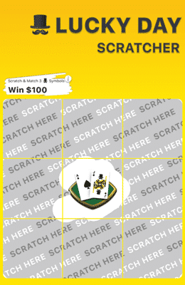 Scratch card on Lucky Day