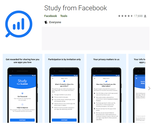 The Study app from Facebook