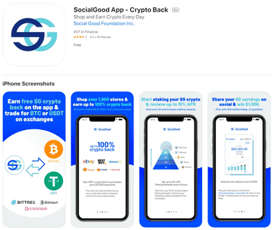 SocialGood app for Android and iOS