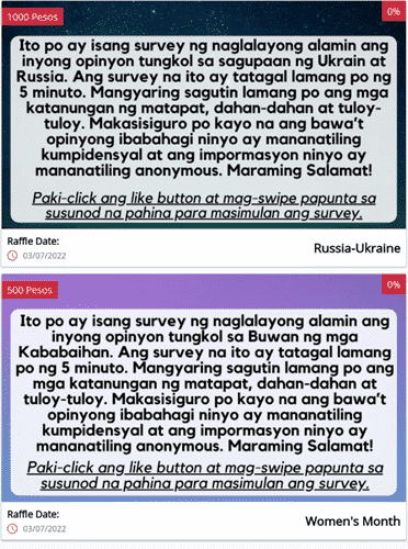 Tangere surveys