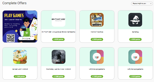 Paid offers on Lootup