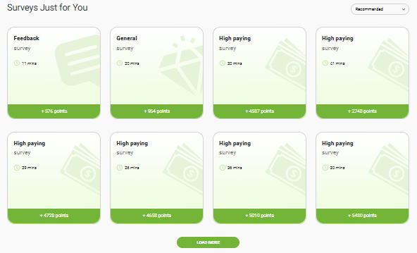 Paid surveys on Lootup