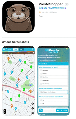 PrestoShopper app for Android and iOS