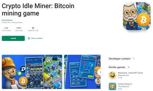 Crypto Idle Miner app