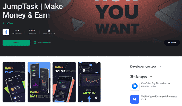 JumpTask Android app