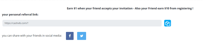 Cashvib referral program