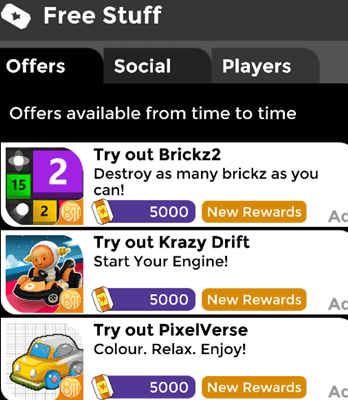 Paid offers on Brain Battle