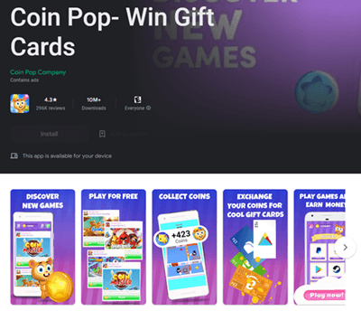 Coin Pop app on Google Play