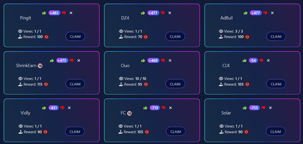 Shortlinks on Final Auto Claim