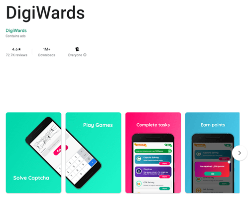 Digiwards app on Google Play