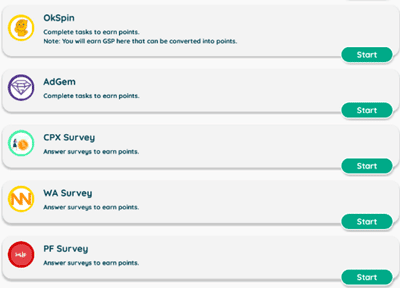 Offerwalls on Digiwards