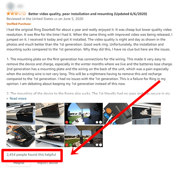 helpful amazon reviews
