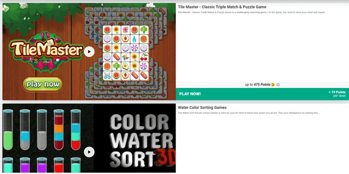 Playtime games on Digiwards