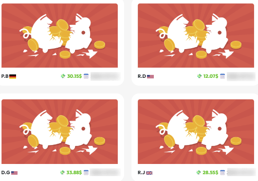 HeyPiggy jackpot winners