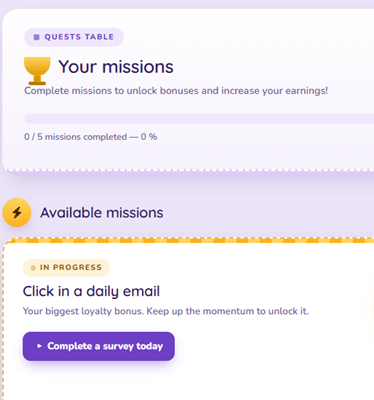 Bonuses on Surveoo