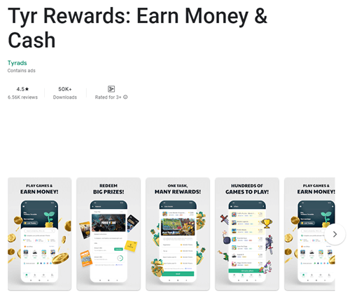 Tyr Rewards app