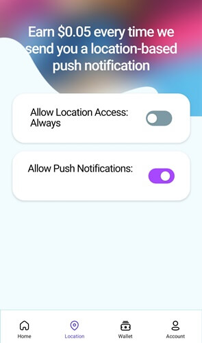 SurveyParty location-based notifications