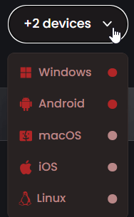 RedMonkey offers filtered by device
