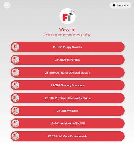 Focus Insite studies