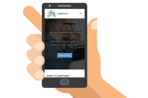 LoadTeam dashboard on a phone