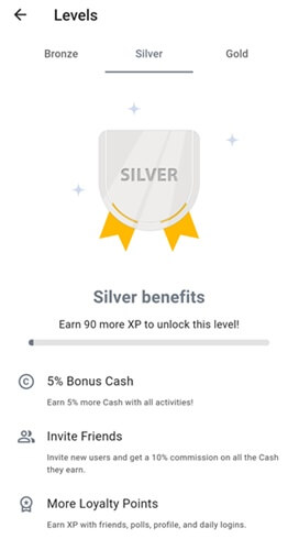 Poll Cash membership levels