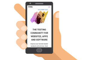 Mobile version of Tryber