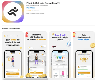 Fitmint app for Android and iOS