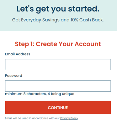 Signing up for ShopSmarter, with a paid membership