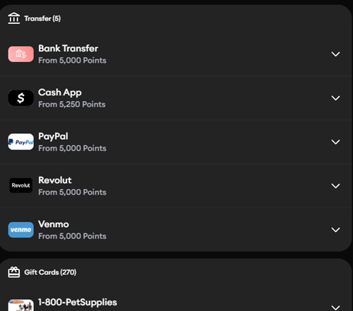 Payout methods of HeyCash