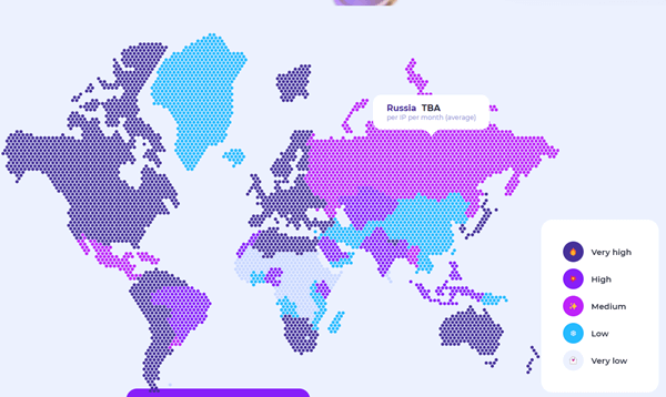 Demand per region on ByteLixir