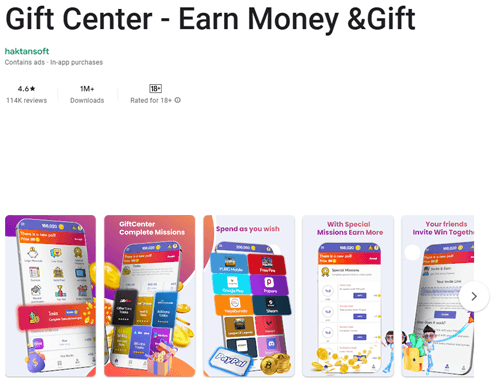 Gift Center app on Google Play