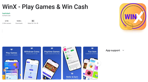 WinX app on Google Play