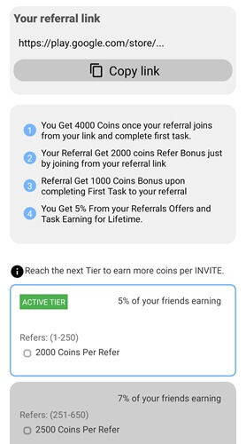 EarnX referral program