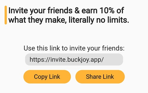 BuckJoy referral program