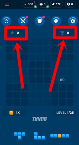 Playing Tetro Tiles to earn tickets