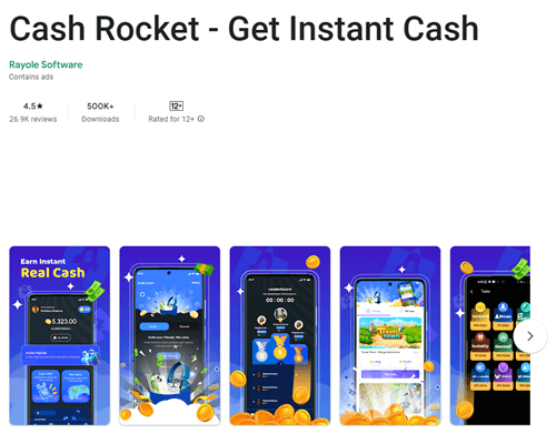 The Cash Rocket app