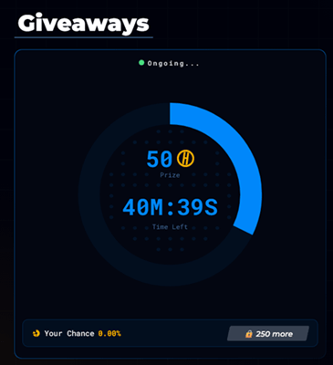 Halos.gg giveaways