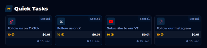 Halos.gg social tasks