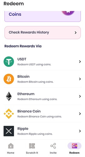 mCrypto payout options