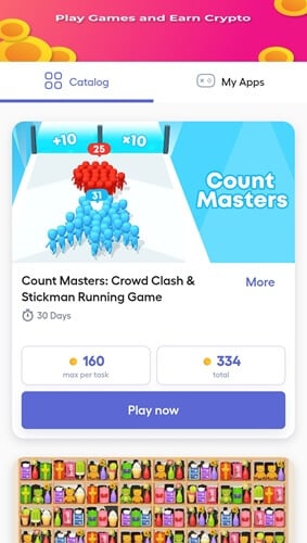Featured games on mCrypto