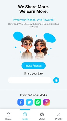 Referral program of Count and Earn