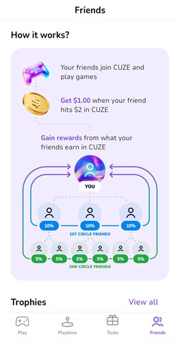Cuze referral program