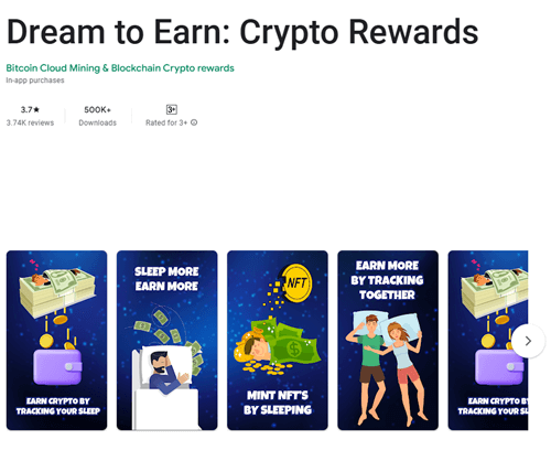 Dream to Earn app