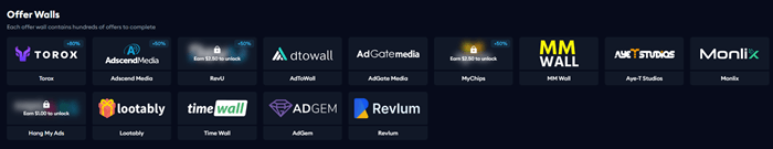 EarnLab offerwalls
